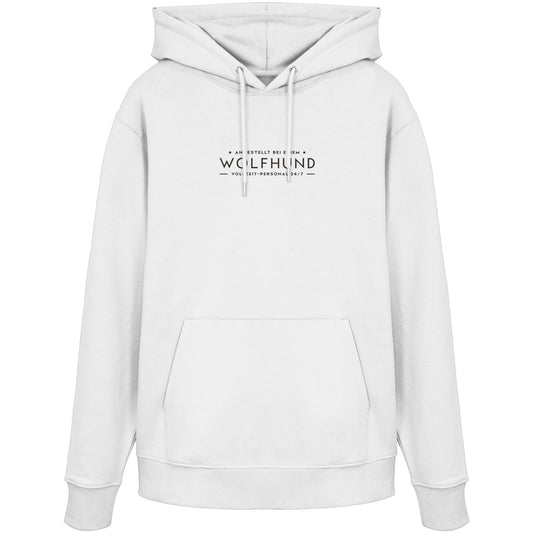 Vollzeit-Personal - Wolfhund - Organic Hoodie