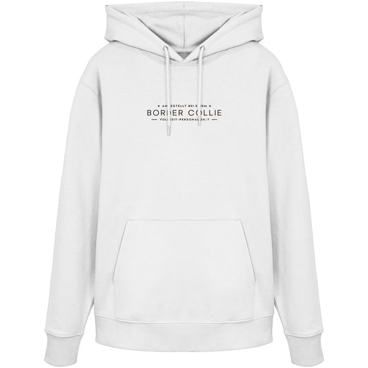 Vollzeit-Personal - Border Collie - Organic Hoodie