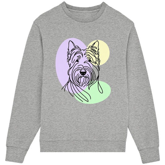 Line Art - Süßer Scottish Terrier - Organic Lightweight Sweatshirt