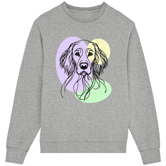 Line Art - Süßer English Setter - Organic Lightweight Sweatshirt