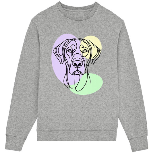 Line Art - Süßer Rhodesian Ridgeback - Organic Lightweight Sweatshirt