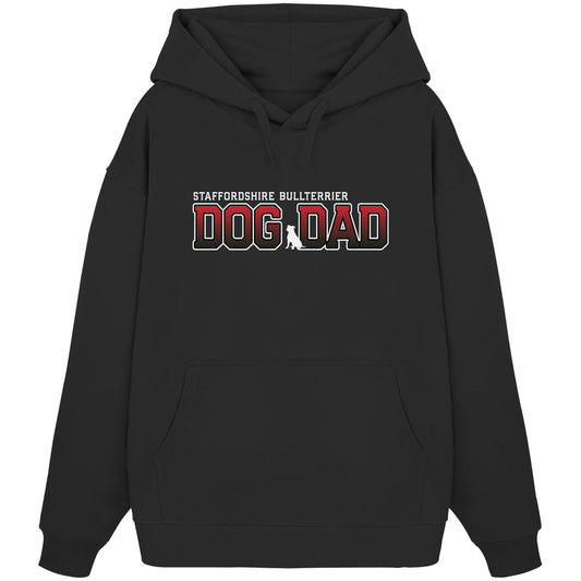 Staffordshire Bullterrier Dad - Varsity - Organic Oversize Hoodie
