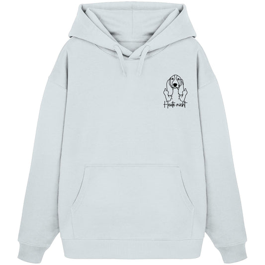 Heute nicht - Basset Hound - Organic Oversize Hoodie