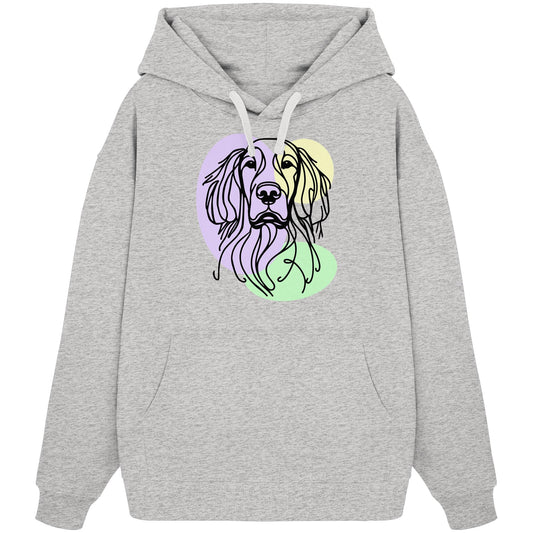 Line Art - Süßer Gordon Setter - Organic Oversize Hoodie