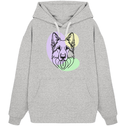 Line Art - Schäferhund - Organic Oversize Hoodie