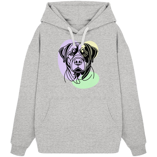 Line Art - Süßer Rottweiler - Organic Oversize Hoodie