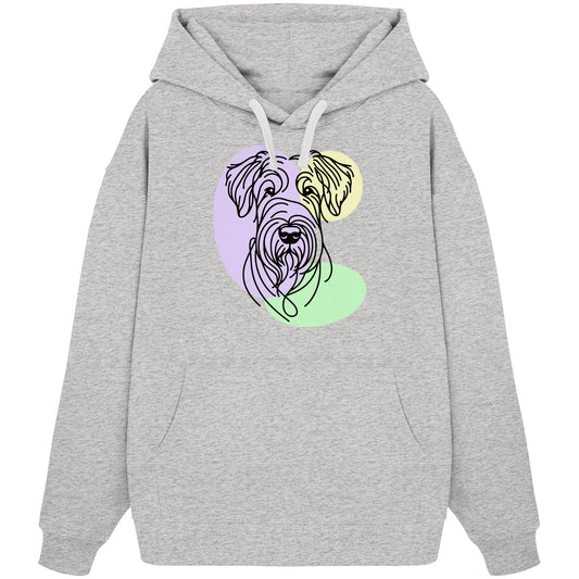 Line Art - Süßer Irish Terrier - Organic Oversize Hoodie