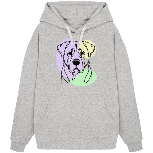 Line Art - Süßer Kangal - Organic Oversize Hoodie
