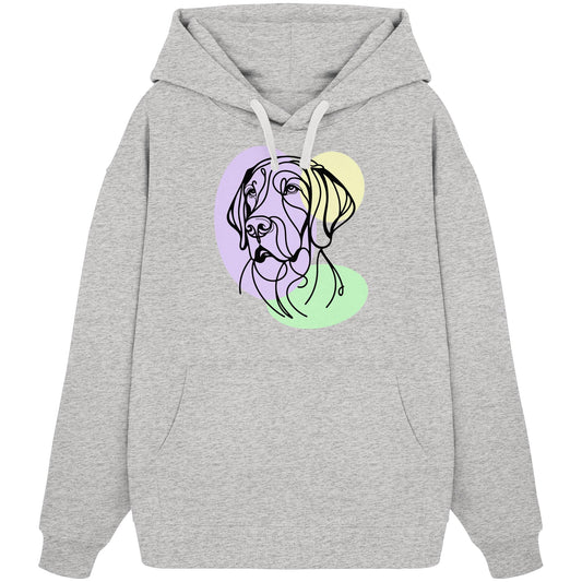 Line Art - Süßer Deutsch Kurzhaar - Organic Oversize Hoodie