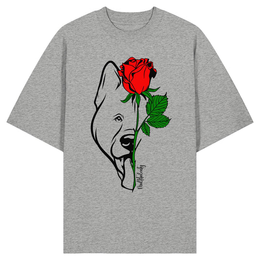Tattoo Rose - American Akita - Organic Oversize Shirt
