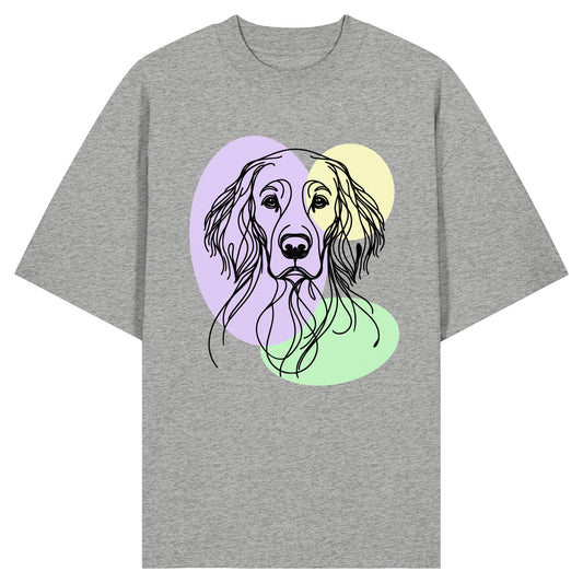 Line Art - Süßer English Setter - Organic Oversize Shirt