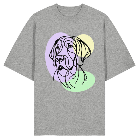 Line Art - Süßer Deutsch Kurzhaar - Organic Oversize Shirt