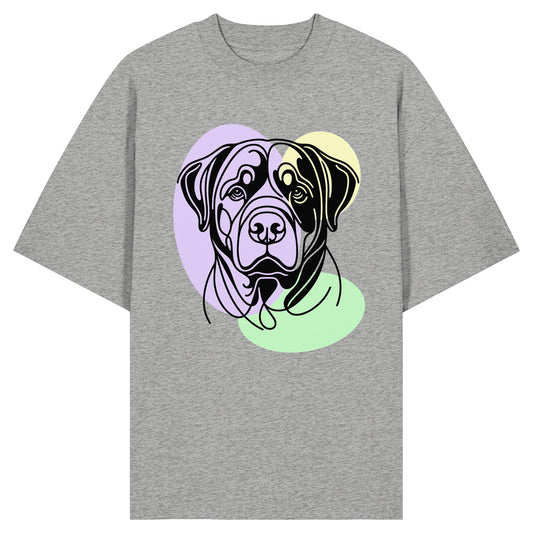 Line Art - Süßer Rottweiler - Organic Oversize Shirt