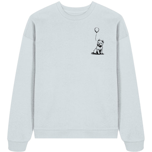 Ballon West Highland White Terrier - Organic Oversize Sweatshirt