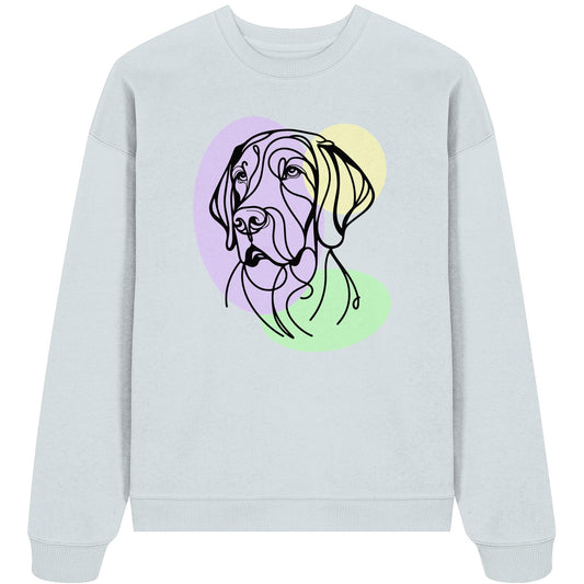 Line Art - Süßer Deutsch Kurzhaar - Organic Oversize Sweatshirt