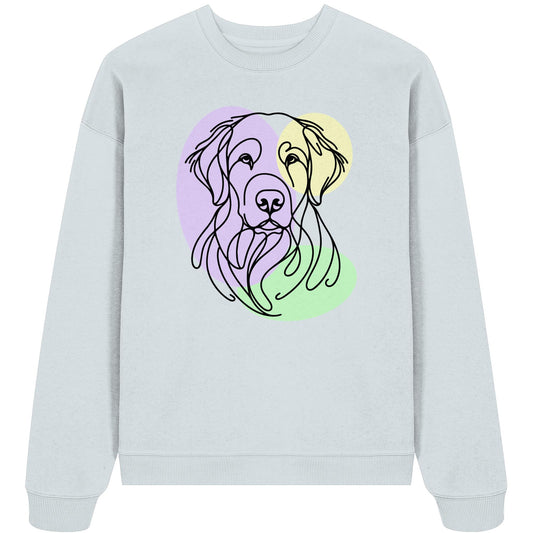 Line Art - Süßer Kuvasz - Organic Oversize Sweatshirt