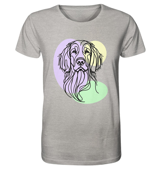 Line Art - Süßer Irish Setter - Organic Shirt