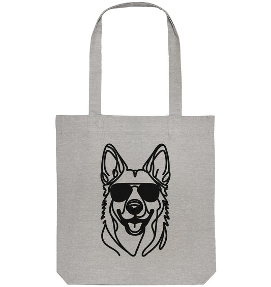 Line Art - Cooler Holländischer Schäferhund - Organic Tote-Bag