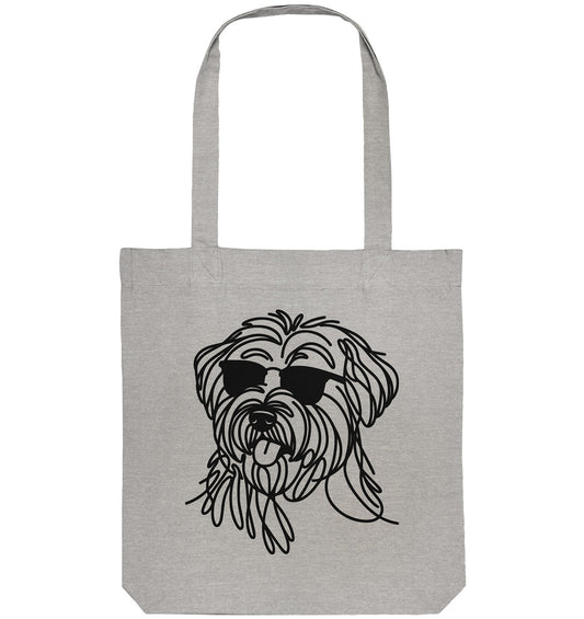 Line Art - Cooler Briard - Organic Tote-Bag
