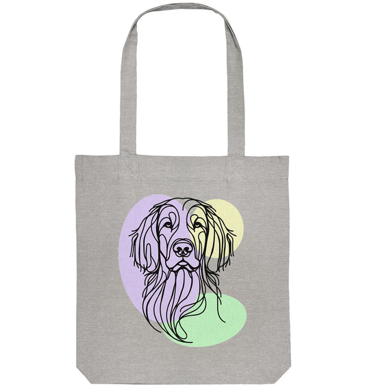 Line Art - Süßer Irish Setter - Organic Tote-Bag