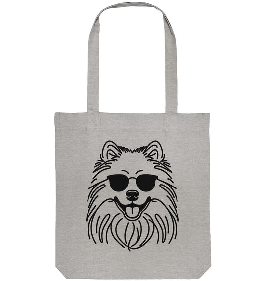 Line Art - Cooler Wolfsspitz - Organic Tote-Bag