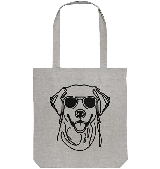 Line Art - Cooler Golden Retriever - Organic Tote-Bag