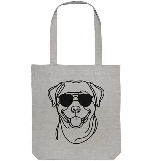Line Art - Cooler Rottweiler - Organic Tote-Bag
