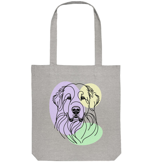 Line Art - Süßer Pyrenäenberghund - Organic Tote-Bag