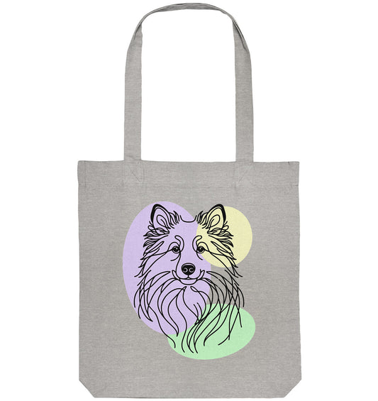 Line Art - Süßer Islandhund - Organic Tote-Bag
