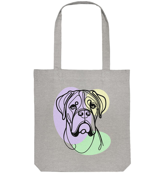 Line Art - Süßer Boxer - Organic Tote-Bag