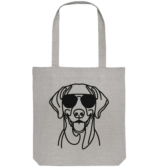 Line Art - Cooler Weimaraner - Organic Tote-Bag