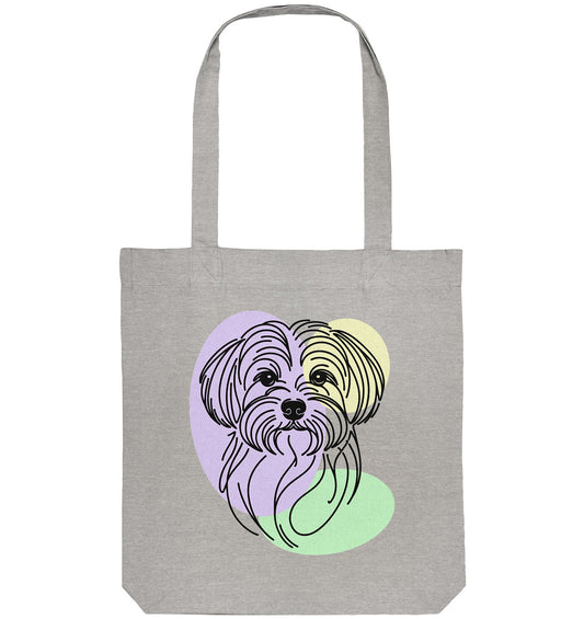 Line Art - Süßer Malteser - Organic Tote-Bag