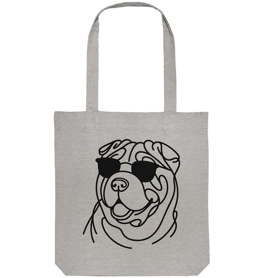 Line Art - Cooler Shar-Pei - Organic Tote-Bag