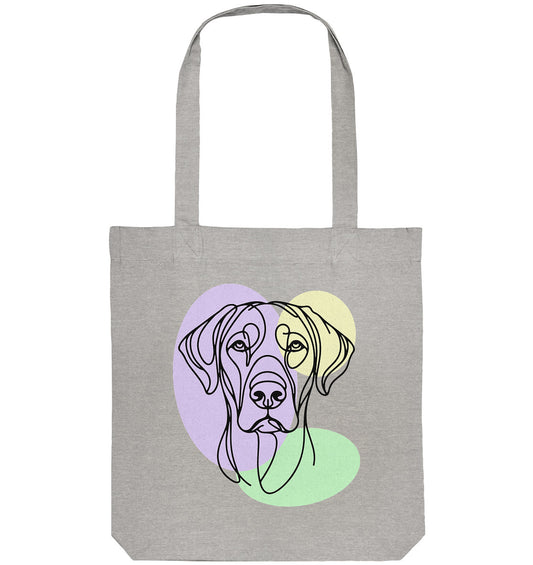 Line Art - Süßer Rhodesian Ridgeback - Organic Tote-Bag