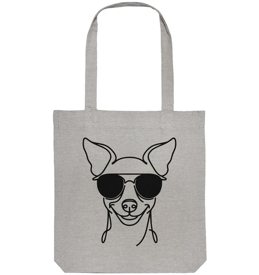Line Art - Cooler Zwergpinscher - Organic Tote-Bag