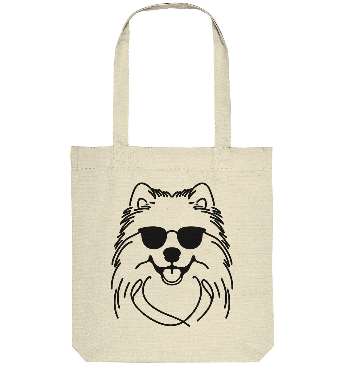 Line Art - Cooler Samojede - Organic Tote-Bag
