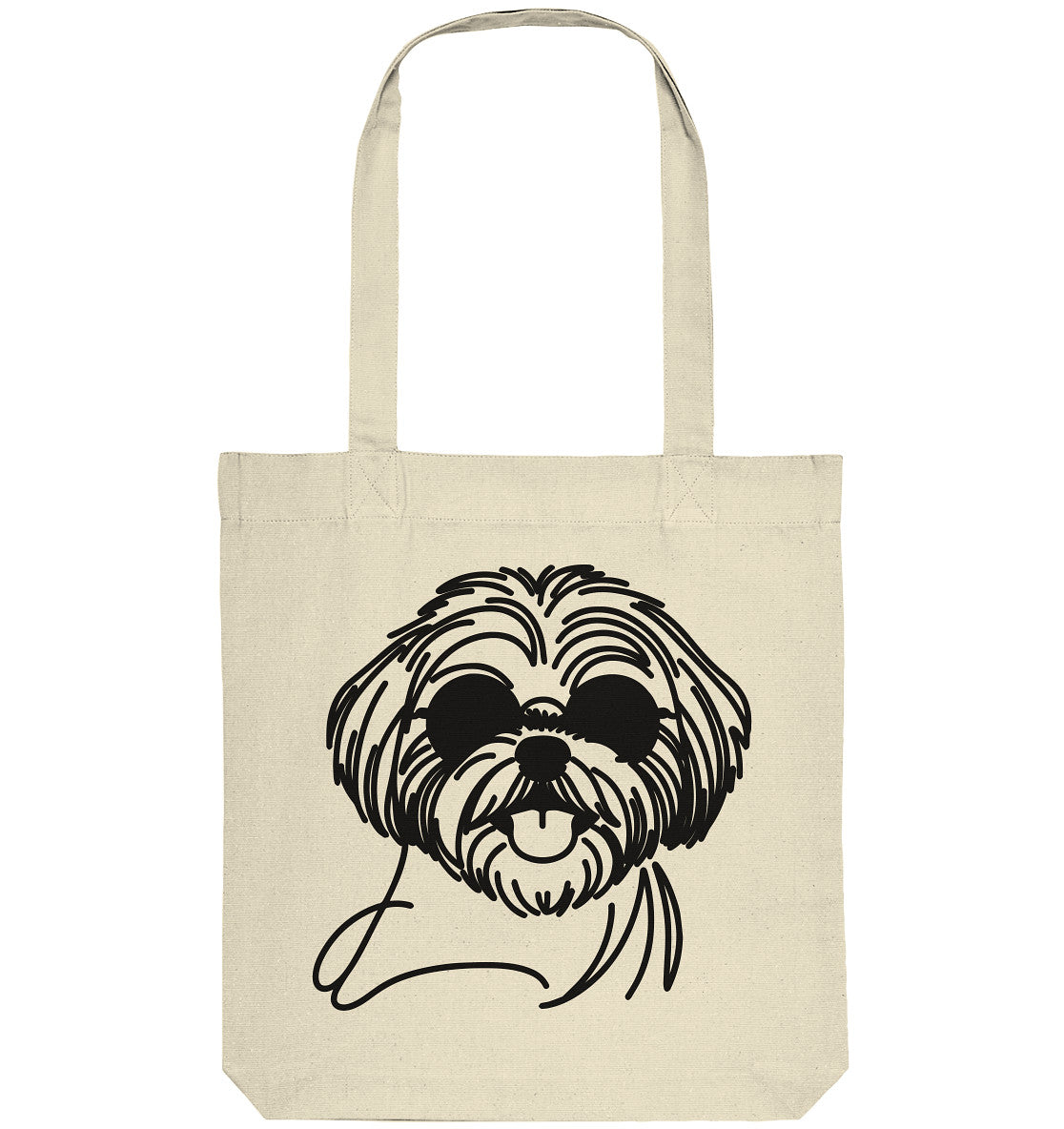 Line Art - Cooler Shih Tzu - Organic Tote-Bag