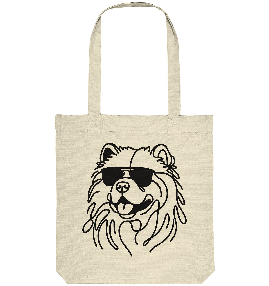 Line Art - Cooler Chow Chow - Organic Tote-Bag