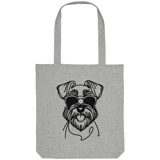 Line Art - Cooler Schnauzer - Organic Tote-Bag