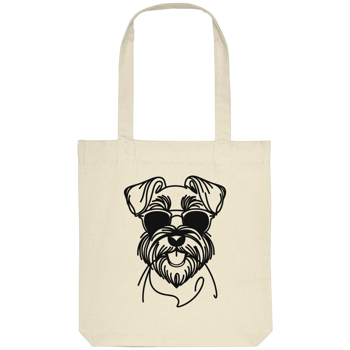 Line Art - Cooler Schnauzer - Organic Tote-Bag
