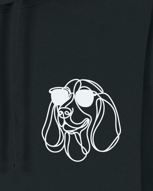Line Art - Cooler Basset Hound - Motiv