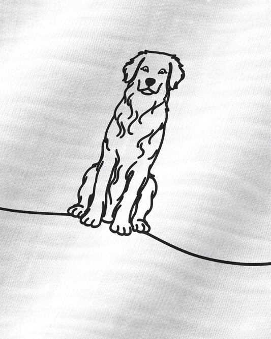 Motiv nah - Line Art - Hovawart mit Herz