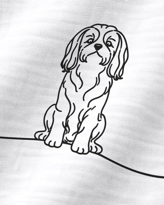 Motiv nah - Line Art Shih Tzu mit Herz