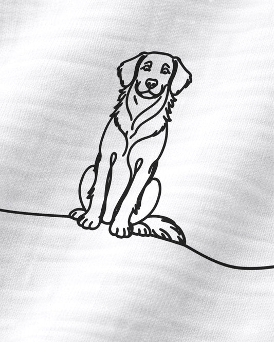 Motiv nah - Line Art Toller mit Herz