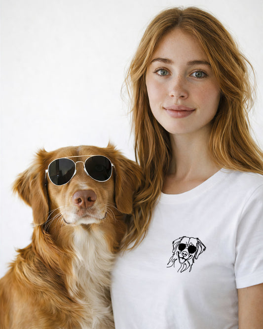 Line Art - Cooler Nova Scotia Duck Tolling Retriever - Beispiel Model weiblich