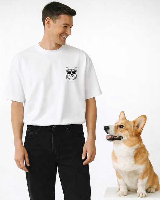 Line Art - Cooler Corgi - Model - Beispiel