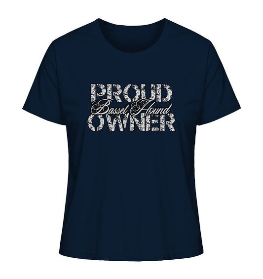 Proud Basset Hound Owner - Ladies Organic Shirt - Multitalenty