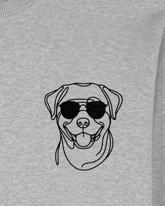 Line Art - Cooler Rottweiler - Motiv