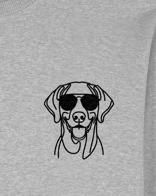 Line Art - Cooler Weimaraner - Motiv