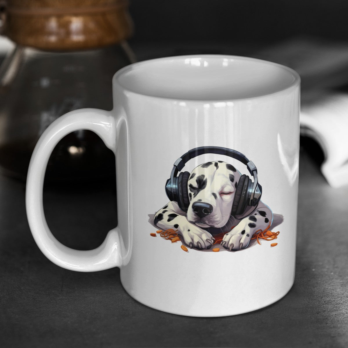 Kopfhörer Dalmatiner - Tasse glossy - Multitalenty